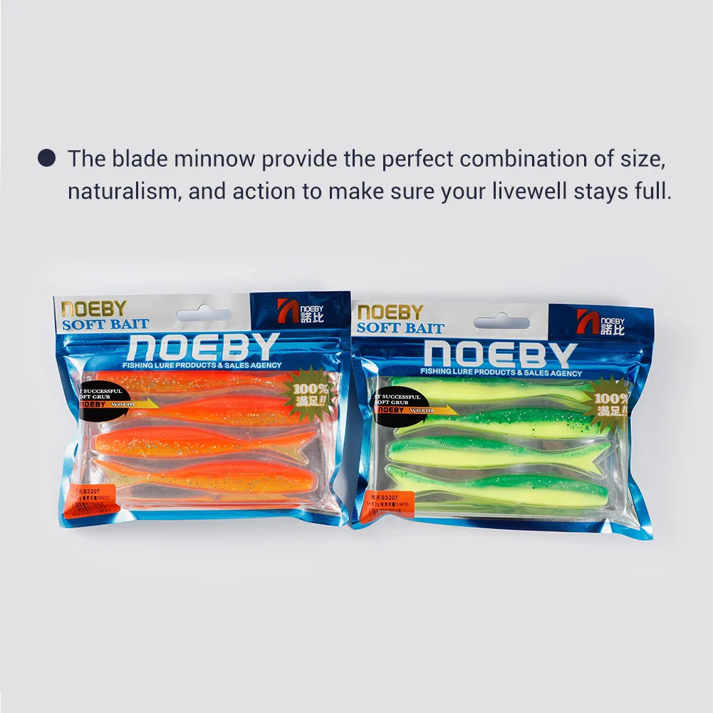 NOEBY Dardo Minnow Vinilo de Silicona para Lubina - imagen 2