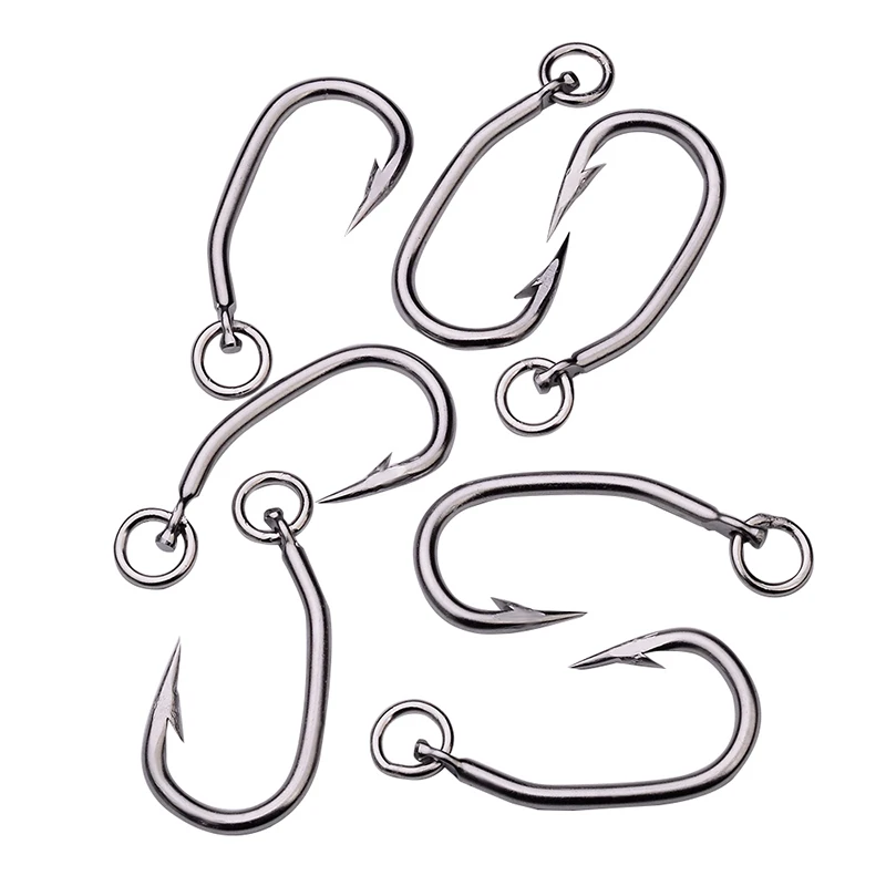 PROBEROS-anzuelos de pesca de agua salada, anzuelos de atún, de acero inoxidable anzuelos de pesca Jigging, 3/5 piezas, 10/0-11/0-12/0-13/0-14/0 # - imagen 5