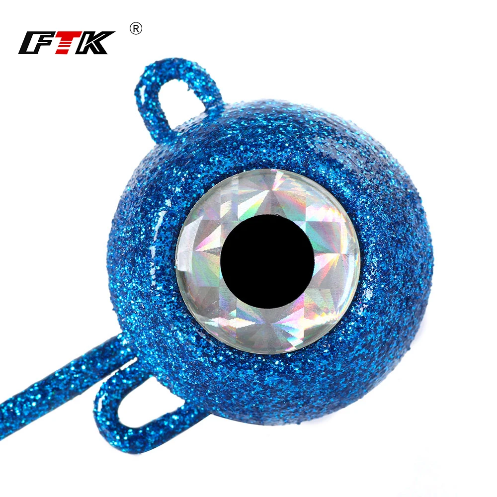 Jig Head FTK para atún – Cabeza plomada con ojo brillante - imagen 4