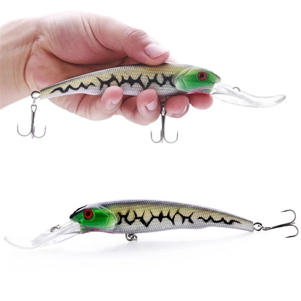 Señuelos de Pesca duros Minnow, 16,5 cm, 26,2g, aparejos de Pesca Crankbait, lucio de la carpa, Swimbait, 1 Uds.