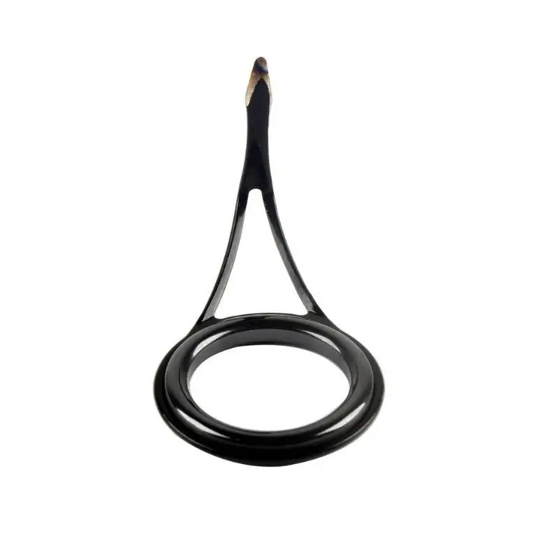 SG12 OS Anillos para caña de pescar Guías de línea Soporte inoxidable dorado, plateado o negro y anillos de cerámica negros - imagen 3
