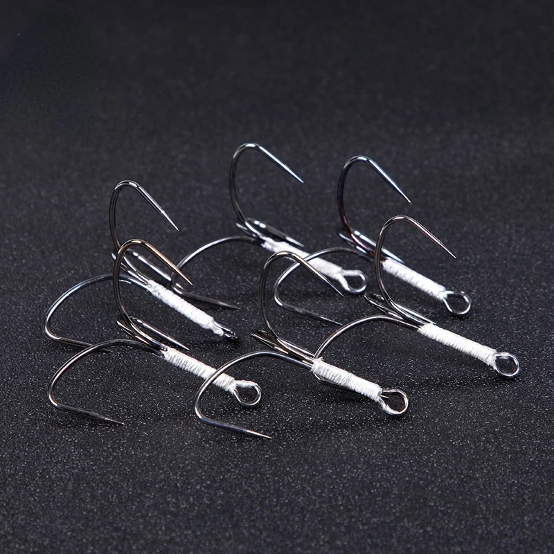 Anzuelos triples De acero al carbono, anzuelos De anclaje Triple súper afilados para Pesca curricán De mar, Anzuelos De Pesca Mar, aparejos De Pesca - imagen 4