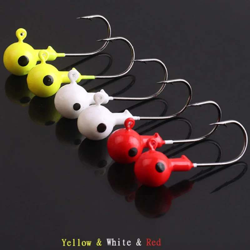 10 unids/lote nuevo anzuelo con cabeza de anzuelo 3,5g 5g 7g 10g 12g 14g 18g anzuelo de pesca Jig señuelo cebos duros aparejos de pesca de gusano suave - imagen 5