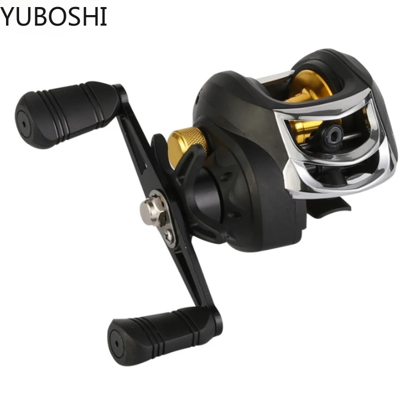 YUBOSHI-carrete de pesca, accesorio de mano izquierda y derecha, sistema de freno ajustable, arrastre de 8kg, 7,2: 1 - imagen 2