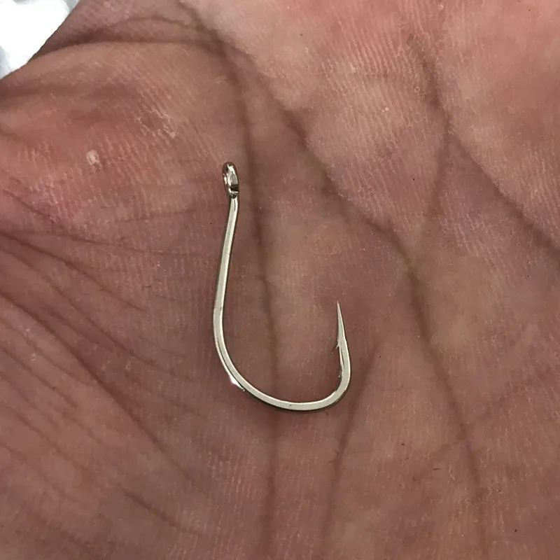 Anzuelos de Pesca al por mayor a granel, 2000 unids/lote, anzuelos de pescado con ojos circulares, cebos de maíz blanco plateado, aparejos de Pesca en balsa, Pesca de crisol - imagen 2