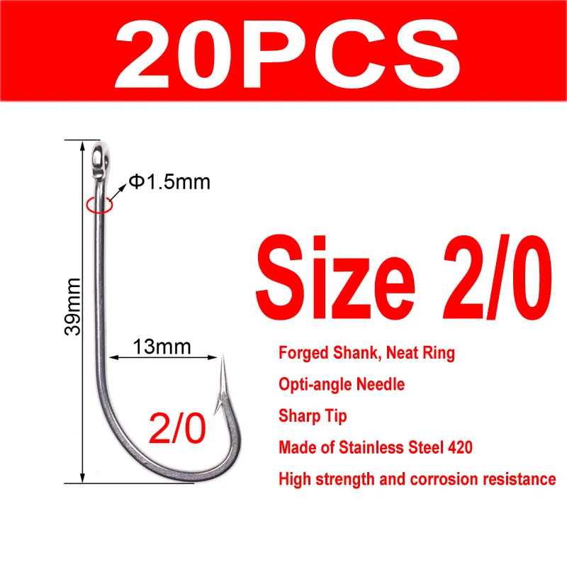 20pcs Size 2l0