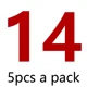 14  5pcs per pack