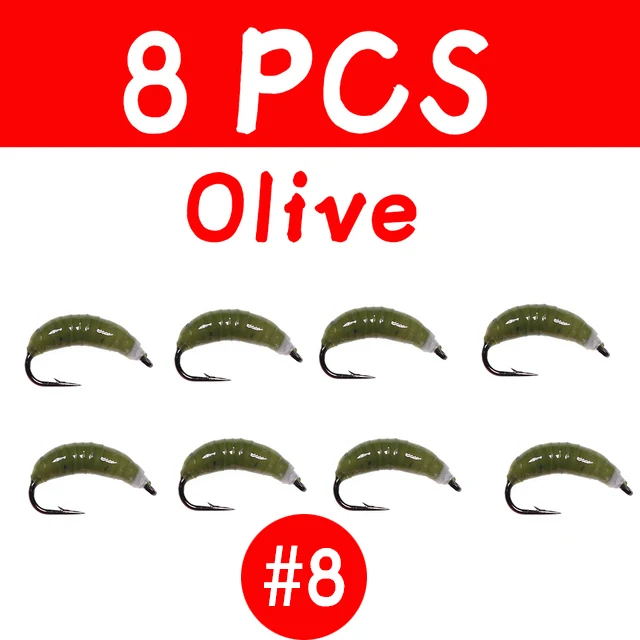 8pcs olive size 8