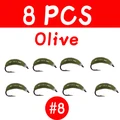 8pcs olive size 8