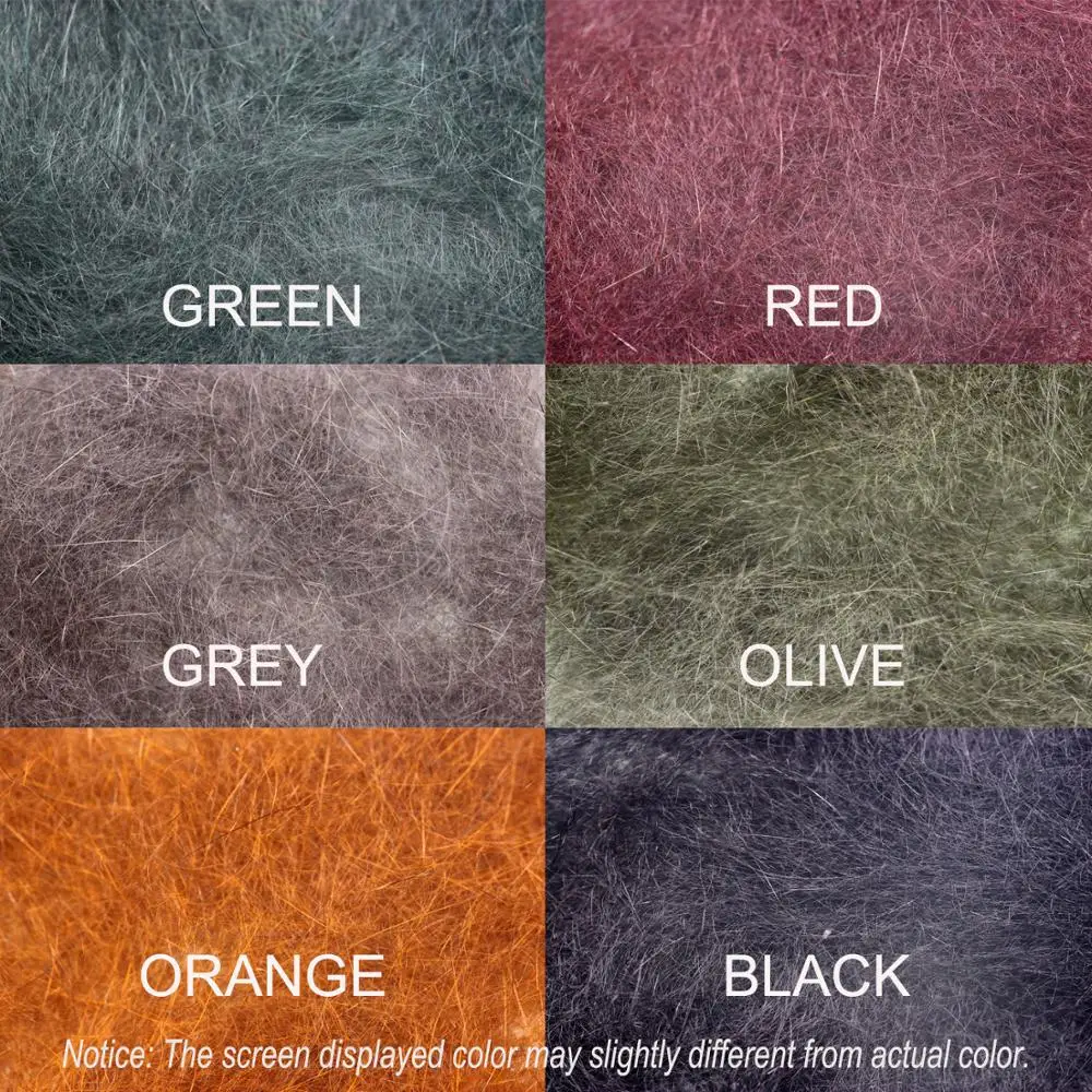 Bimoo, 2 g/paquete, fibra de pelo de ardilla, Scud, doblaje de ninfa, Material de atado de moscas para atar trucha, moscas de pesca, señuelo, cuerpos emergentes - imagen 3