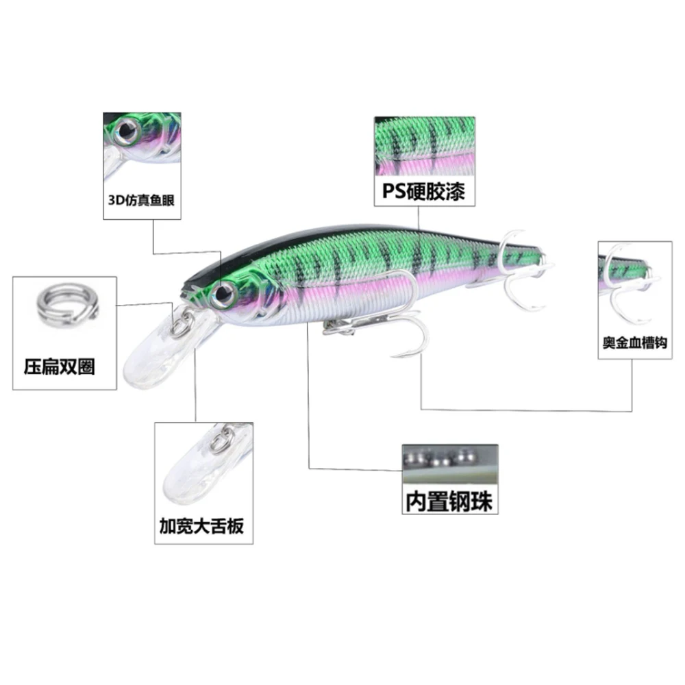 Señuelo duro Artificial para pesca, cebo Artificial para piscardo, 11,5 cm, 14g - imagen 4