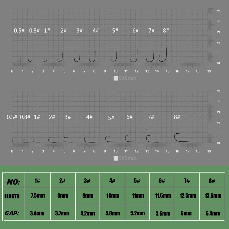 Anzuelos de pesca pequeños con púas y sin púas, 50 unids/lote, para panfish, perca, trucha, pez sol, parrilla negra, para pesca en arroyo - imagen 4