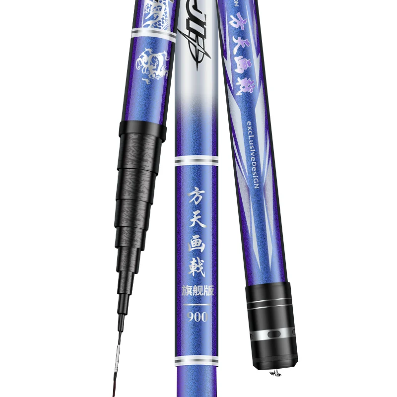 Cañas de pescar de carbono ultraligeras para carpa, piezas de repuesto para caña de competición superdura, 8m, 9m, 10m, 11m, 12m, 13m, 14m, 15m, A482 - imagen 2