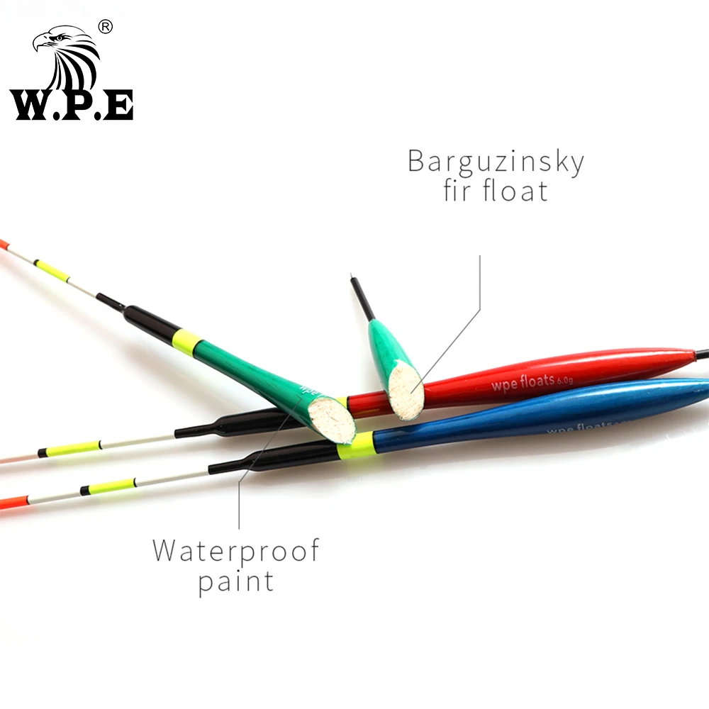 W.P.E-flotador de pesca de tamaño 4/5/6g, boya Vertical, aparejos de pesca, 3 unids/lote - imagen 2