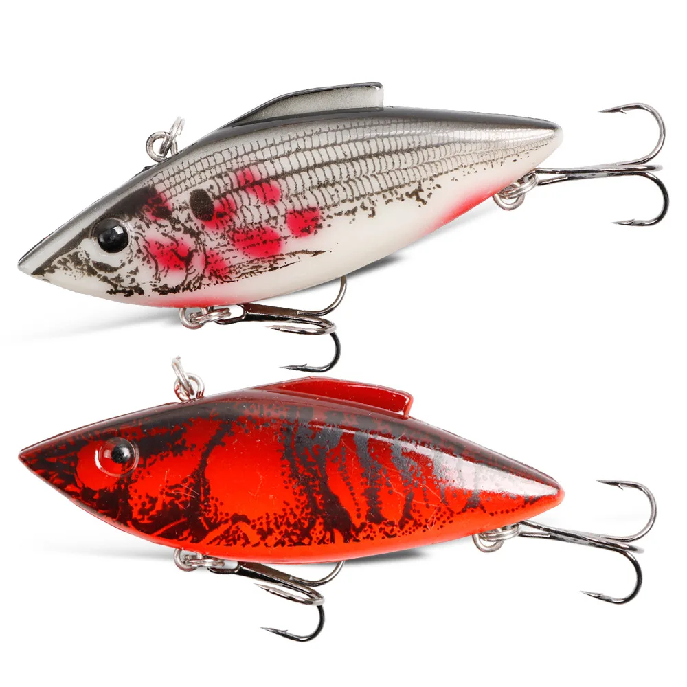 Cebo giratorio de Metal VIB, cebo Artificial de hundimiento, Wobbler para nadar, señuelos duros de plástico Crankbait, cebos giratorios de buceo en el mar de invierno, 1 unidad - imagen 2