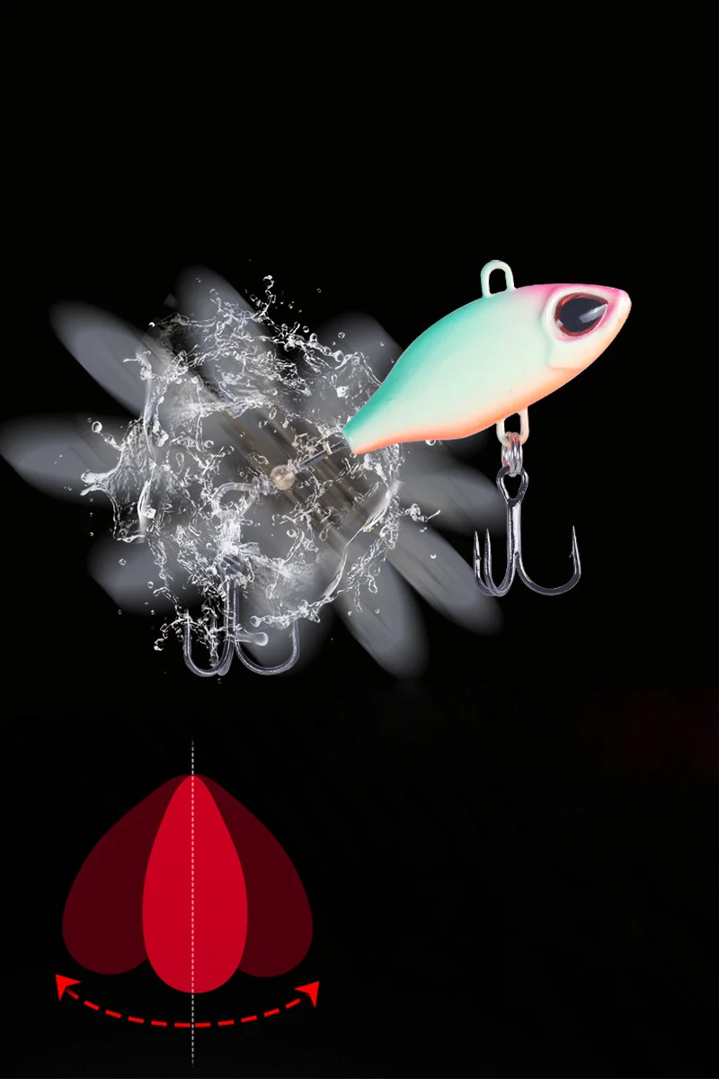 BassLegend pesca Tailspin Micro Spinnerbait lubina trucha Deracou Spinner Vib cola vibratoria hoja giratoria Spin 8g 11g 15g - imagen 5