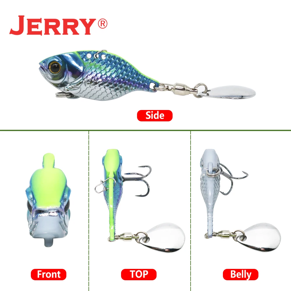 Jerry Dory hoja de Metal VIB Tengsten vibración Spinning Señuelos de Pesca Colorado agua salada cebo de agua dulce al por mayor - imagen 4