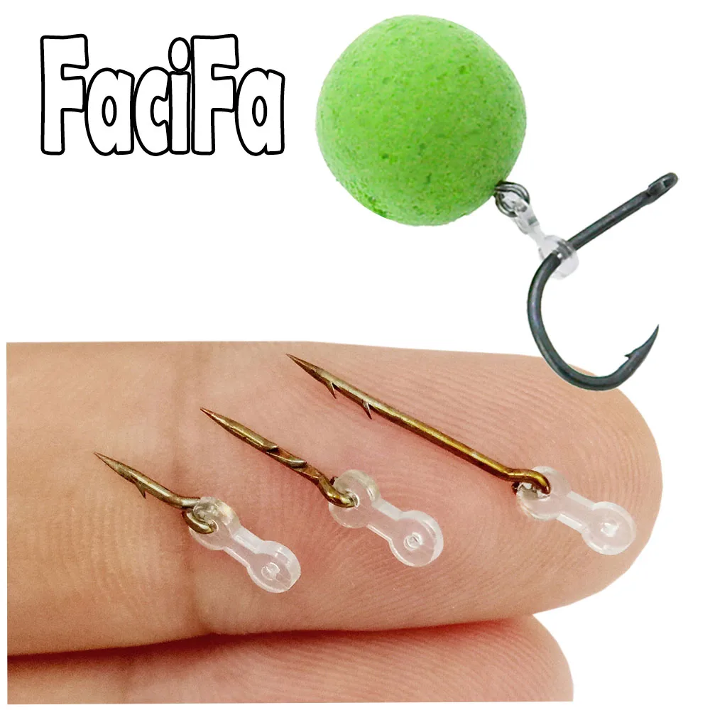 12 Uds. De accesorios de pesca de carpa con punta de cebo de Metal, Pin de Boilies con goma transparente, aparejo para el pelo de ronnie de maíz, aparejos alimentadores de carpa - imagen 5