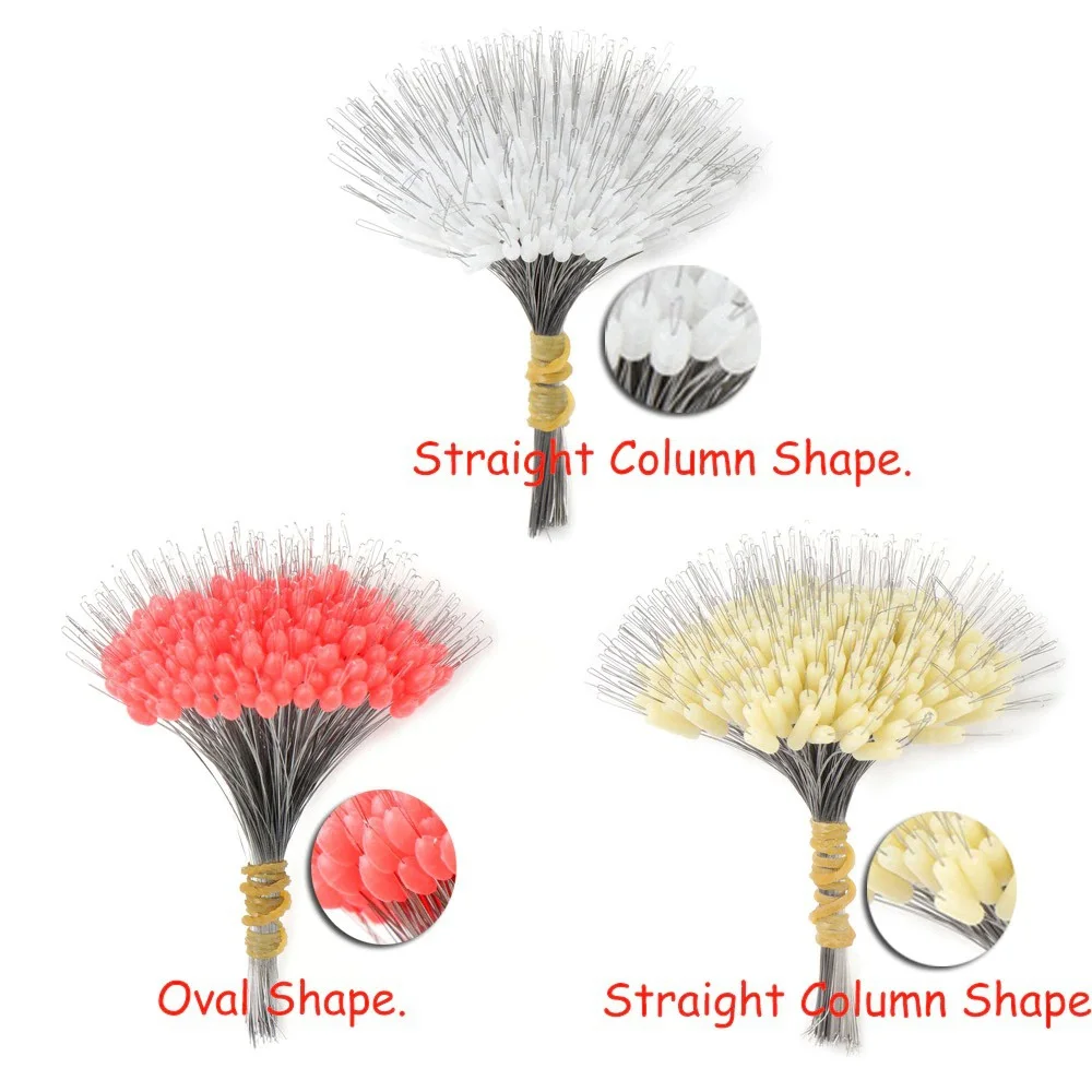 FLYSAND-Tapón conector para sedal de pesca, 300 unids/bolsa de silicona, resistencia al flotador, antihebra - imagen 3