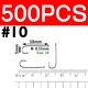 500pcs size 10