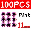100pcs 11mm Pink