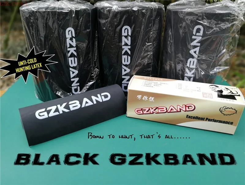 Tirachinas de 2 metros x 15cm, banda GZK de color negro, verde, amarillo, utilizada para Tirachinas, caza, catapulta, tiro - imagen 3