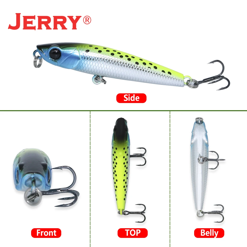 Jerry Blade caliente 55 70 85 105mm Topwater lápiz señuelo flotante Pesca calidad profesional cebo duro caminar el perro cebo Artificial - imagen 4