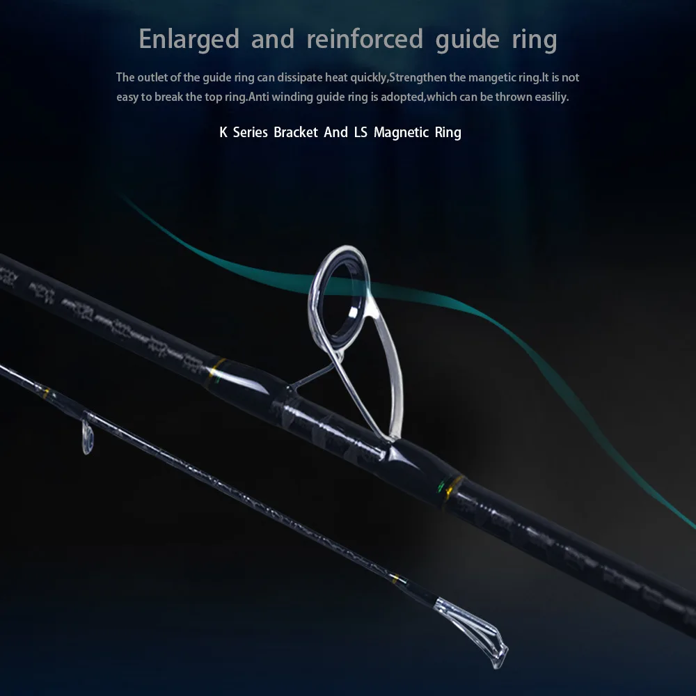 Mavllos-caña de pescar Mystery Surf, 2,4 M, 2,7 M, señuelo 8-35g/10-45g MH, punta de carbono, ultraligera, pesca en alta mar, trucha, caña giratoria - imagen 5