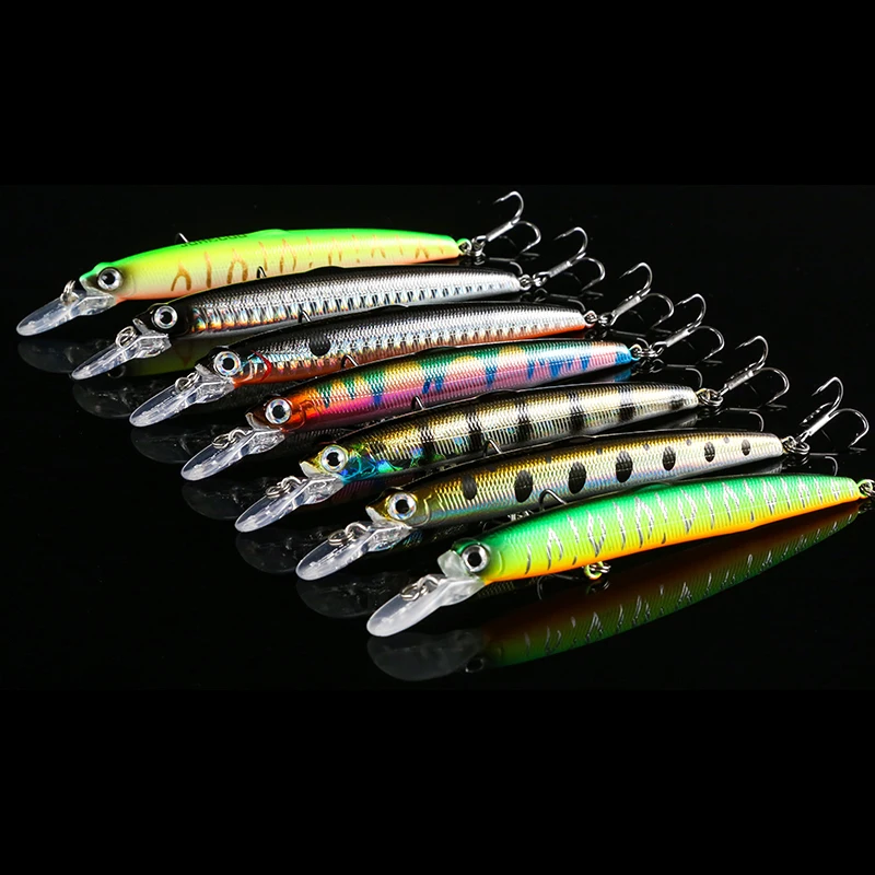 Señuelo de pesca Wobbler 95mm 6,5g Jerkbait rodante suspendido Minnow Bass Pike cebo aparejos de pesca Wobblers para Lucio - imagen 5
