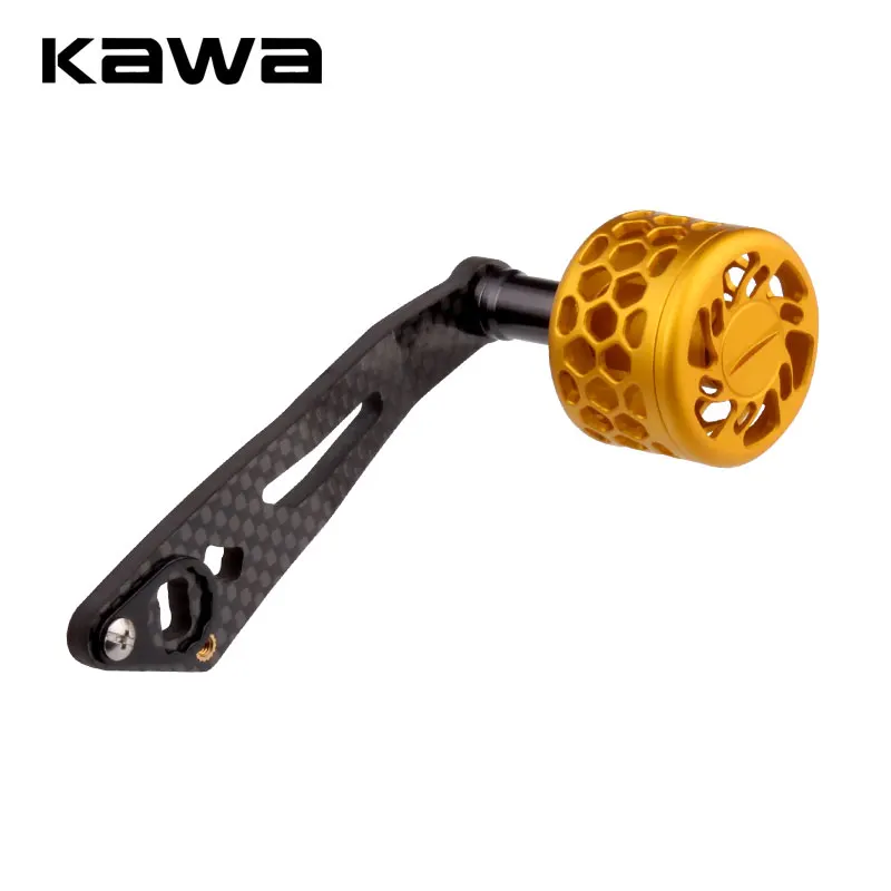 KAWA mango de carrete de pesca, fibra de carbono, adecuado para S/D, carrete de fundición de cebo, tamaño de agujero 8x5mm y 7x4mm juntos, mango único - imagen 4