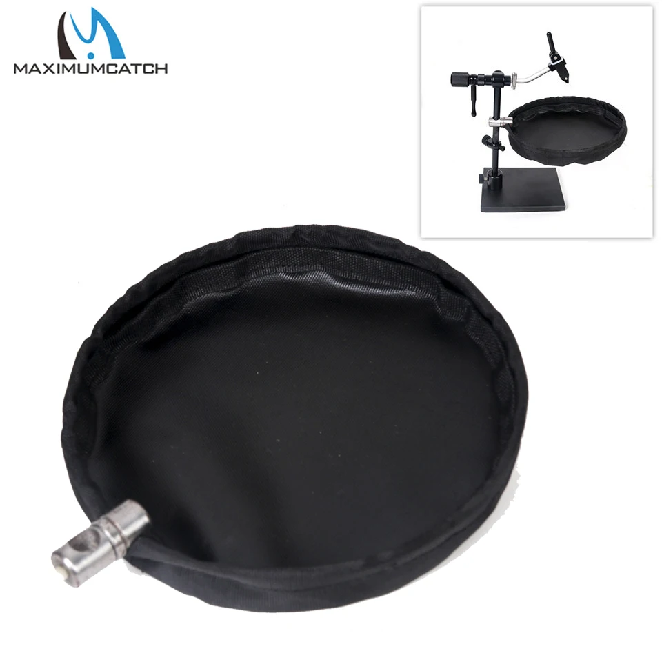 Cesta de basura para atar moscas Maximumcatch, soporte de basura magnético de liberación rápida de perfil bajo para tornillo de banco de atado - imagen 5