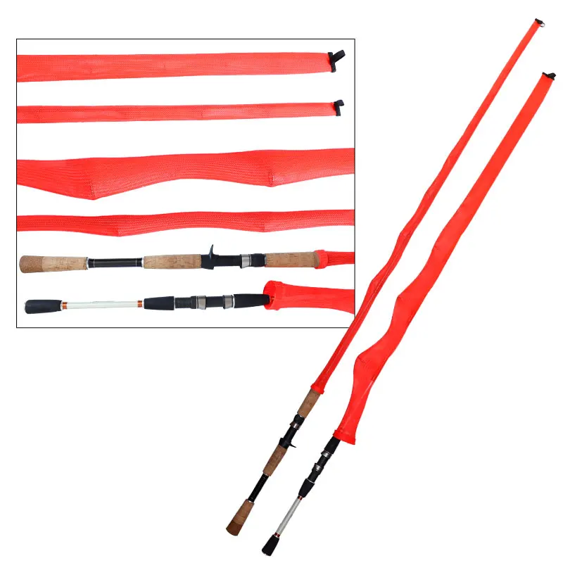 JK nueva cubierta de caña de pescar de alta calidad calcetines elásticos enredados para caña de pescar cubierta protectora retráctil de alta elasticidad - imagen 4