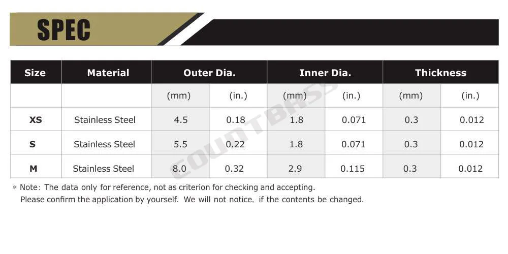 Countbass 100 Uds tapa redonda de acero inoxidable para hélice, remaches, arandelas de tazas, señuelo de pesca Popper Topwater DIY, aparejos artesanales - imagen 3