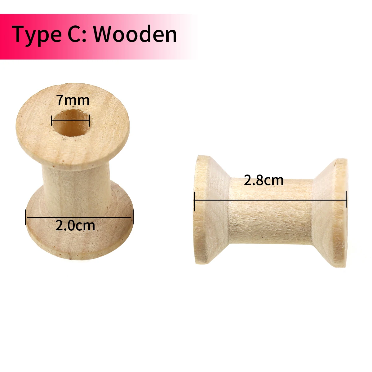 Carretes vacíos de plástico con tapa de hebilla, carrete de hilo para atar moscas, accesorios de aparejos de pesca, 6 unidades - imagen 5