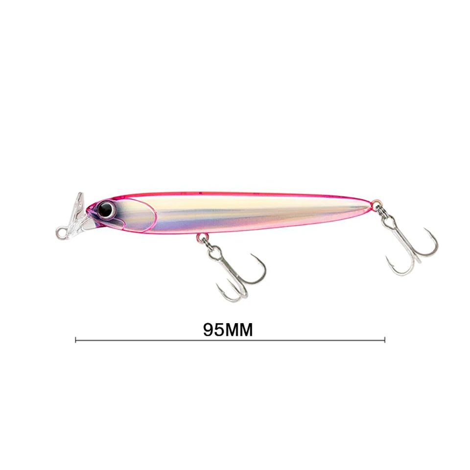 Cebo de pesca Artificial que se hunde, señuelo de pesca, Wobblers, cebo duro, aparejos de pesca de agua salada, ojos 3D, 95MM, 22G, 1 ud. - imagen 4