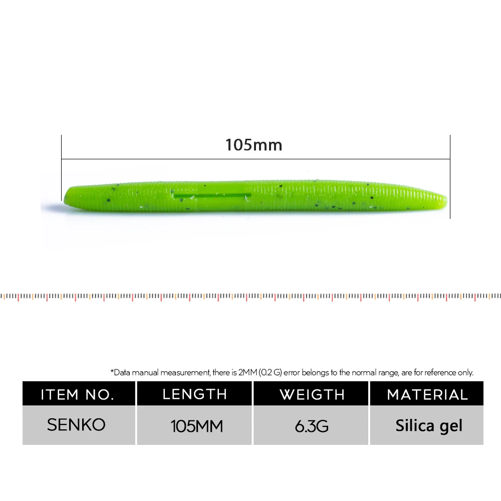 Señuelo suave de pesca de gusanos de silicona, 10 Uds., 105mm, 6,3g, cebo Artificial suave, plantilla de lombriz de tierra, Wobbler, cebo de gusano de pesca, carpa lubina - imagen 2