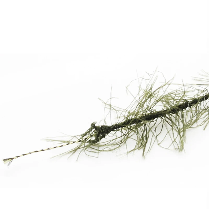 Mosodo-anzuelos de pesca de carpa, 1 unidad, 5m, 25lb, 35lb, 45lb, gancho trenzado verde, línea de enlace, aparejo de 8 hebras - imagen 4