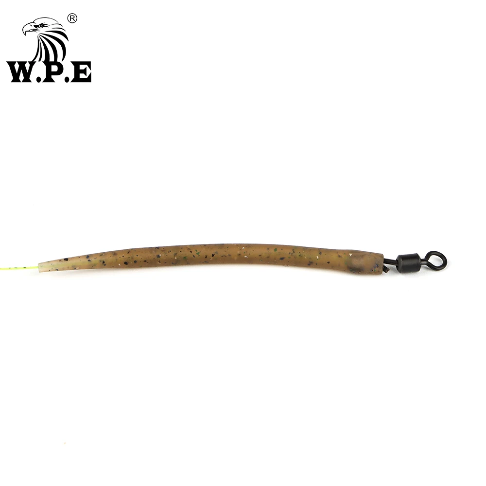 W.P.E, 1 Juego/10/20/30/50 Uds., funda para anzuelo de Pesca de carpa, accesorios de Pesca de carpa de goma antienredos, aparejos terminales, aparejo para el cabello, Pesca - imagen 2