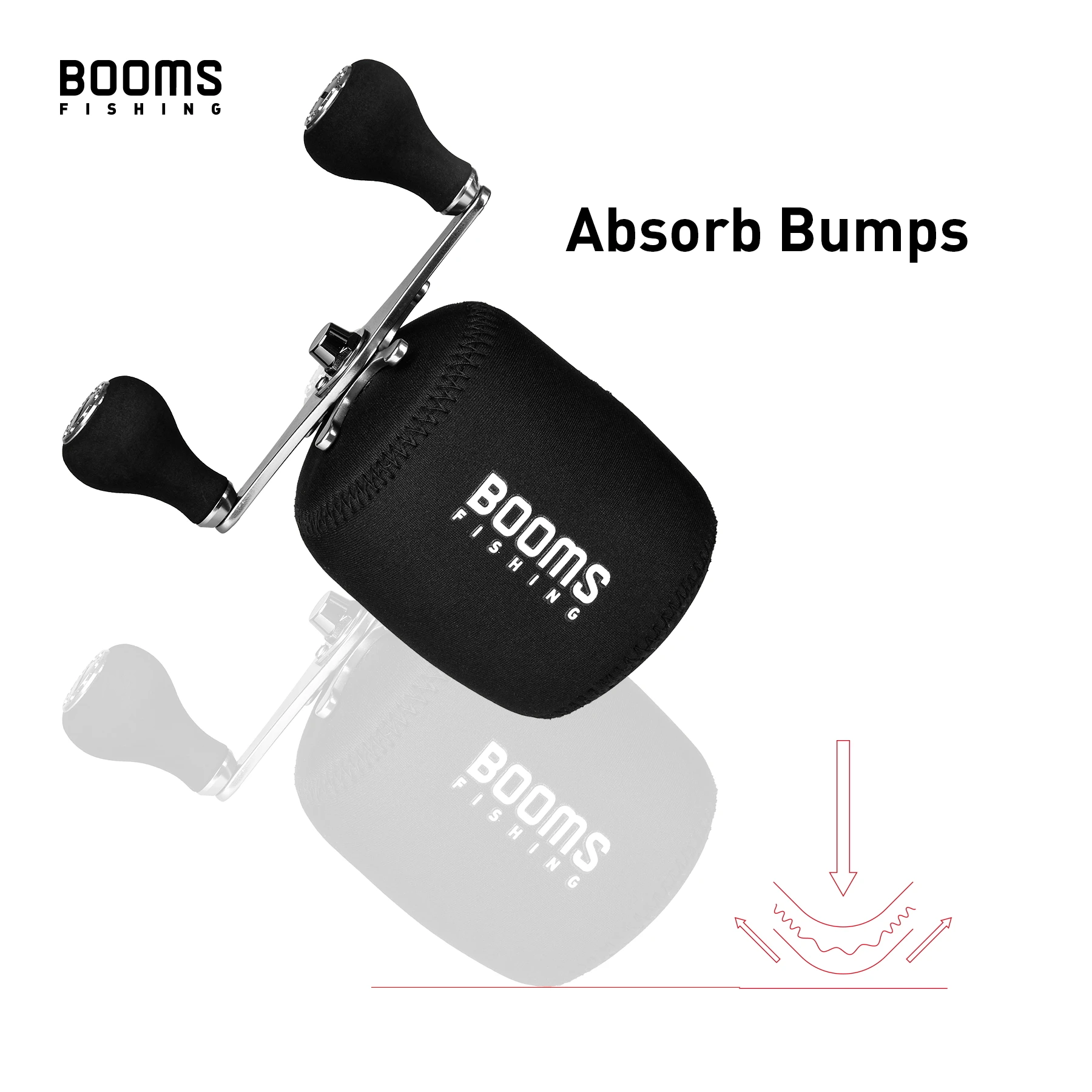 Booms Fishing RC1 Fising-bolsa de carrete, cubierta de tambor de neopreno, funda protectora súper ligera y fuerte, accesorios para bolsas de carrete de Baitcasting