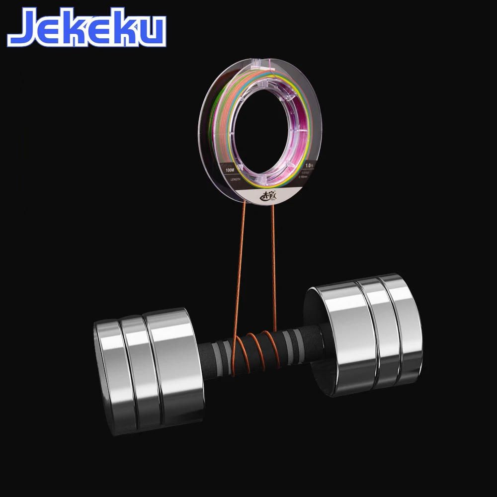 JEKEKU-sedal trenzado multifilamento, 100 metros, 9 hebras, 1 #/2 #/3 #/4 #/5 #/6 #/7 #/8 # - imagen 4