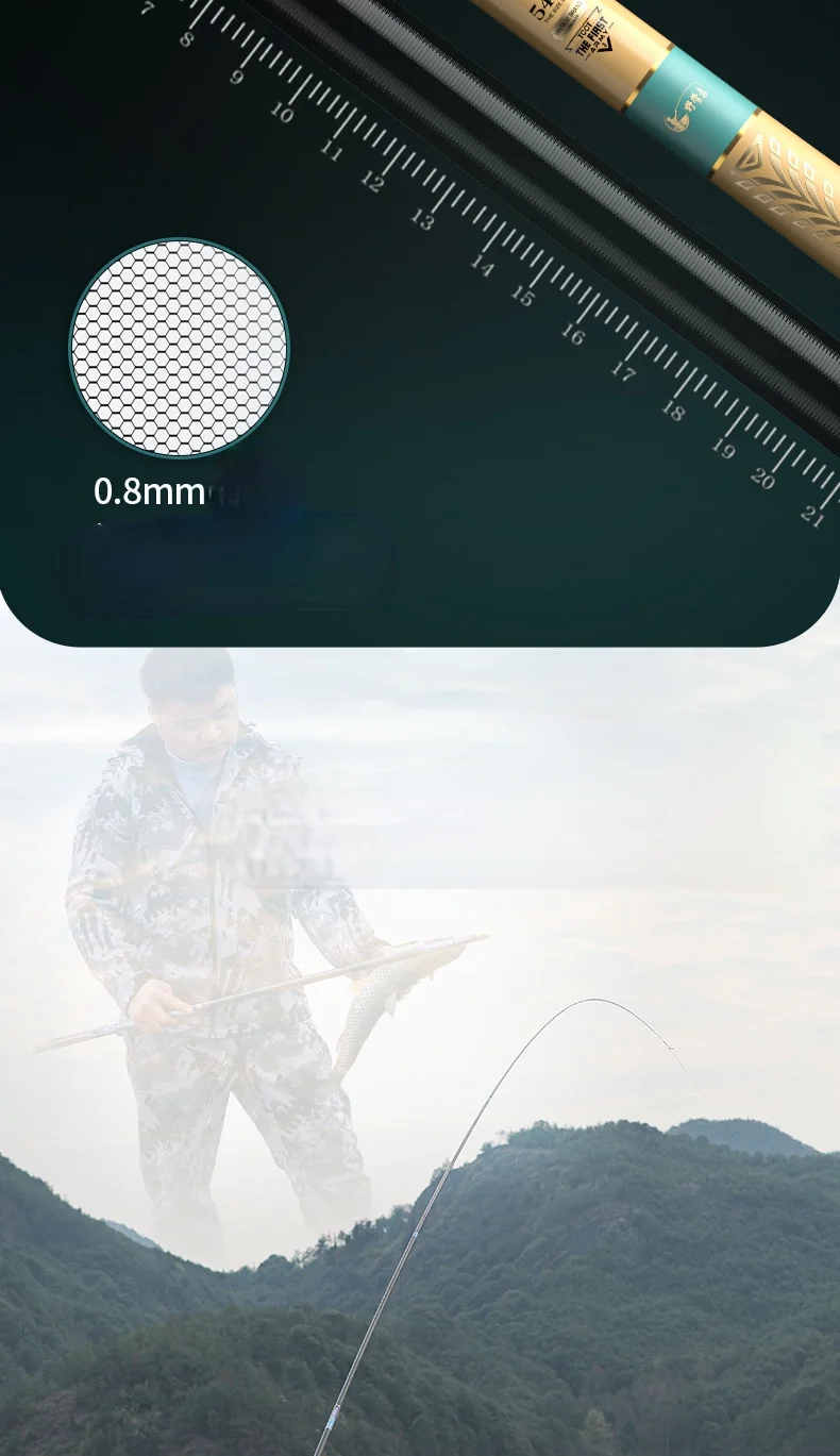 Experimente la emoción de precisión con nuestra caña de pescar de alta calidad diseñada para un rendimiento y durabilidad óptimos