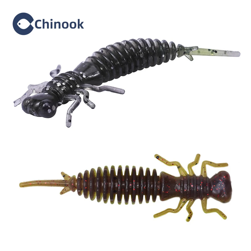 Chinook-cebos blandos de doble color, cebo Artificial, aparejos de pesca - imagen 2