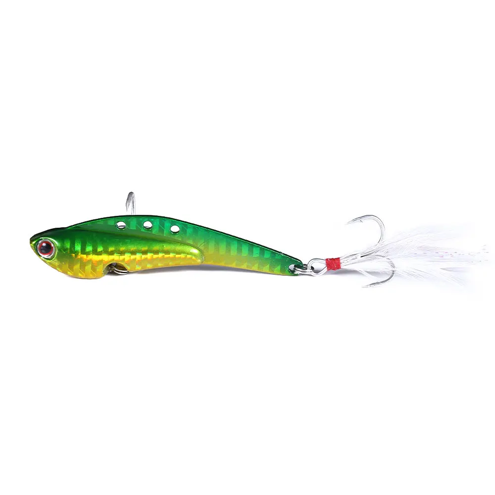 Señuelo de pesca de Metal con láser VIB, anzuelo Crankbait de pesca con mosca, cuchara de vibración, Spinner, aparejos de cebo de hundimiento, 20g, 30g, 40g, 1 pieza - imagen 5
