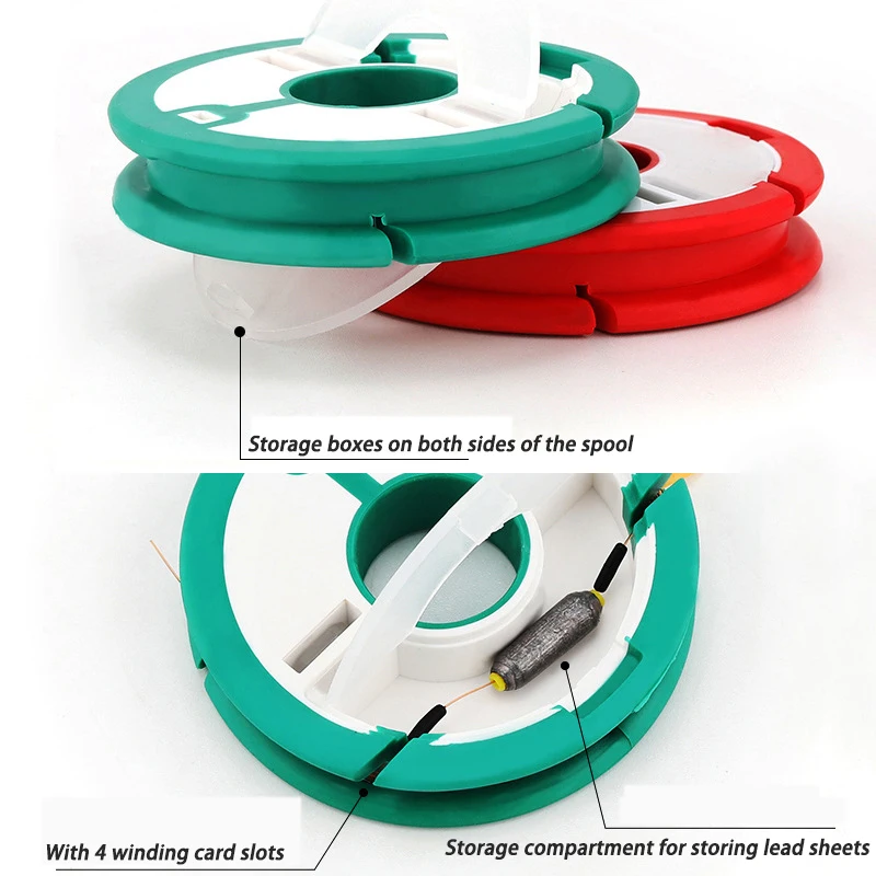 Caja de línea principal de pesca arcoíris, tabla de bobinado, herramienta de pesca de alta calidad, accesorios, carrete principal de silicona de 4-16 husillos, 2020 - imagen 4