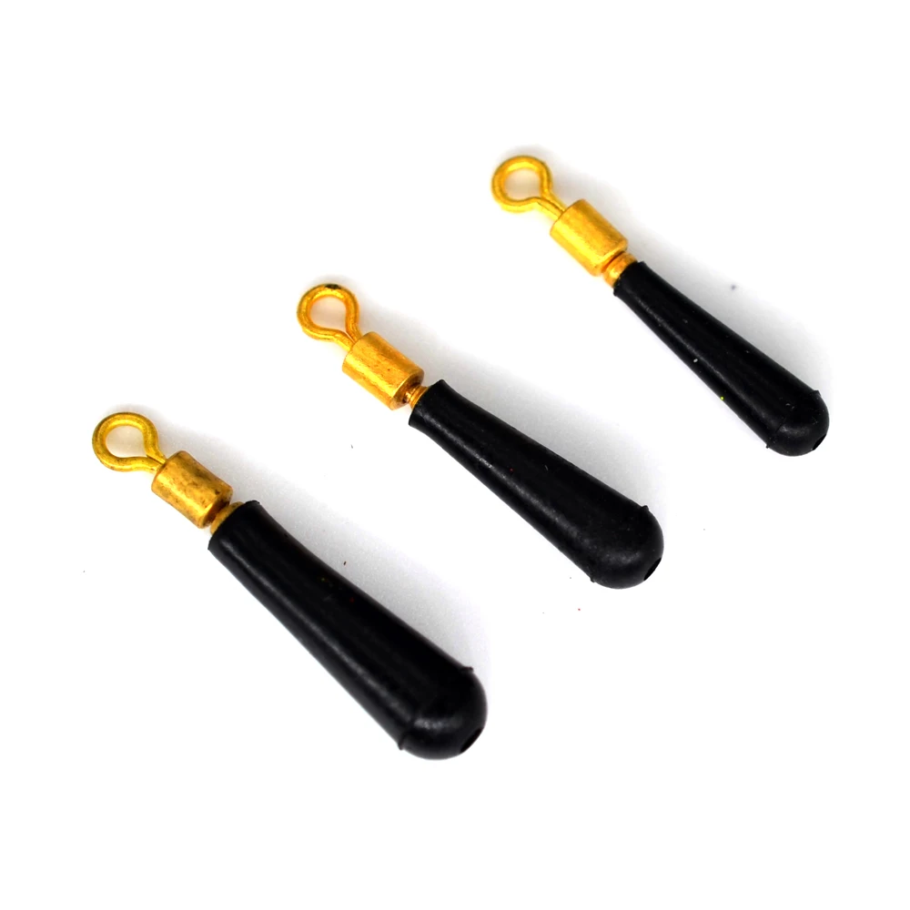 MNFT-asiento flotante para pesca de derrape, 60 piezas, cabeza de cobre, boya de goma, asiento de rotación, 3 tamaños, accesorio - imagen 2