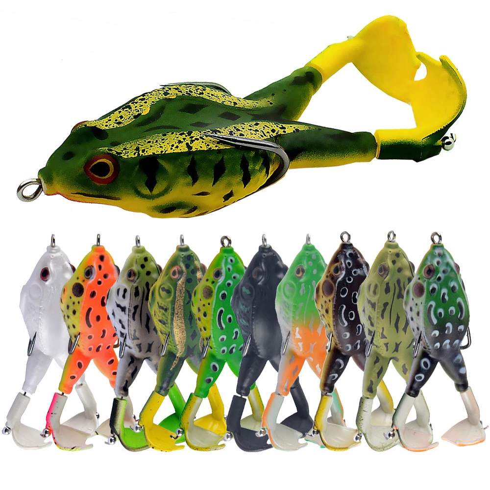 1 Uds doble hélices Rana Wobbler cebo suave Jigging Señuelos de Pesca 95mm13g Artificial Crankbait Minnow aparejos de pesca en superficie - imagen 2