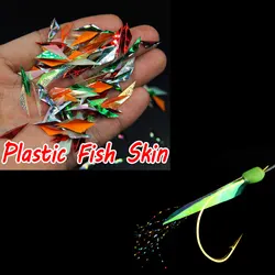 Señuelo Sabiki con piel de pez real – Colores brillantes para agua salada