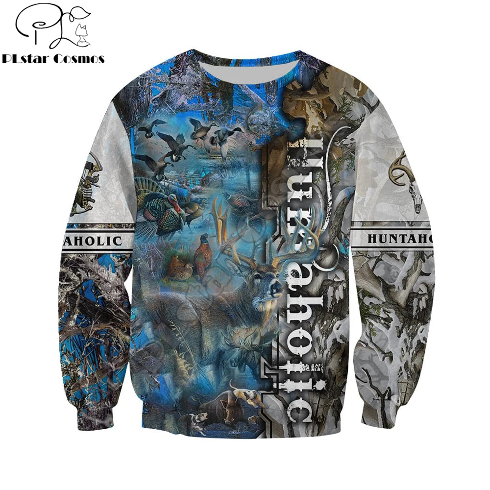 Sudadera con capucha Deluxe Camo 3D para pesca estilo unisex