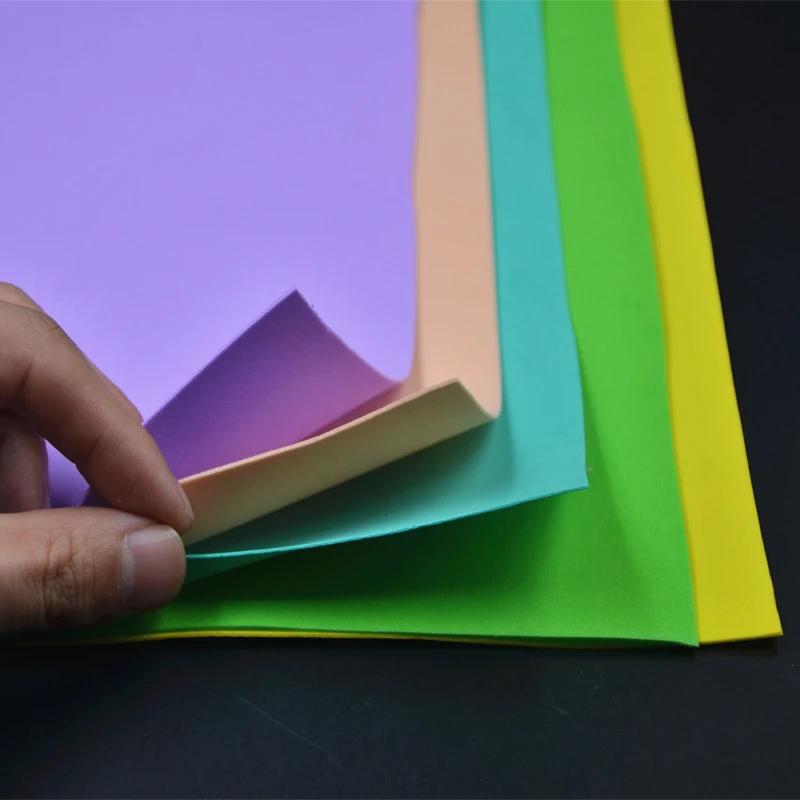 Espuma EVA para atar moscas, espuma de papel duradera de alta densidad, 10 colores, 5 unids/lote por paquete, 1mm - imagen 3