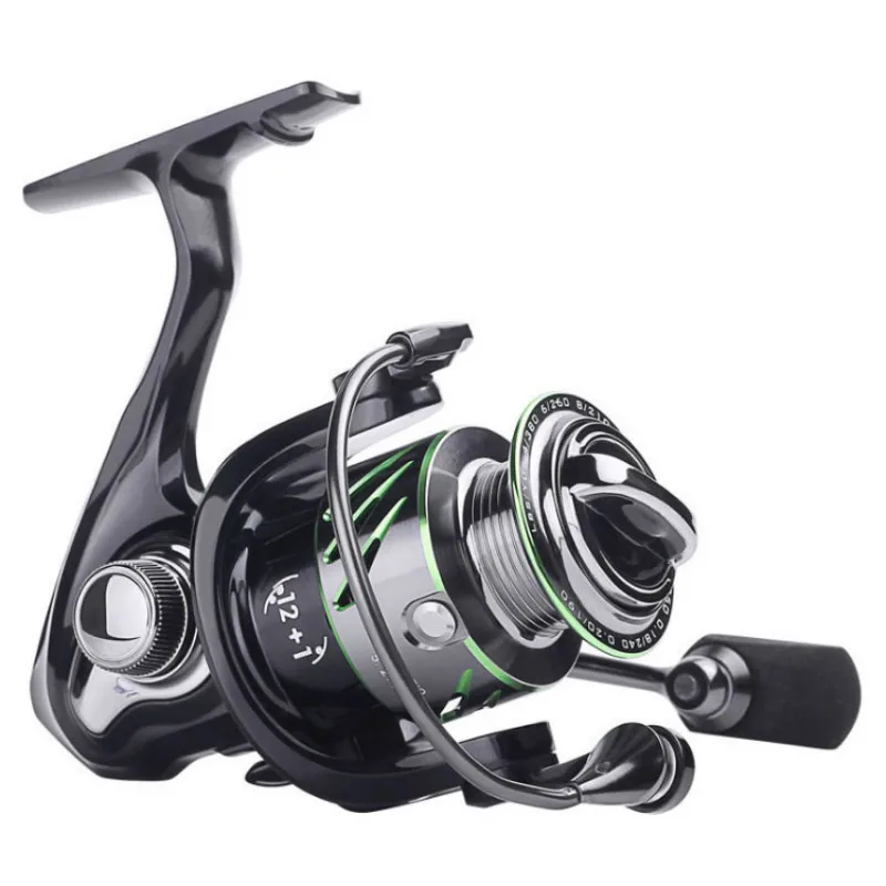 Carrete De Pesca giratorio 1000s 5,2: 1, accesorio De Metal, arrastre máximo 9 1BB, para agua salada - imagen 2